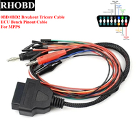 NEW OBD OBD2 Diagnostic Adapter MPPSV18 Breakout Tricore Cable ECU Bench Pinout Cable For MPPS V21/V18 Bench Pinout Cable Tool