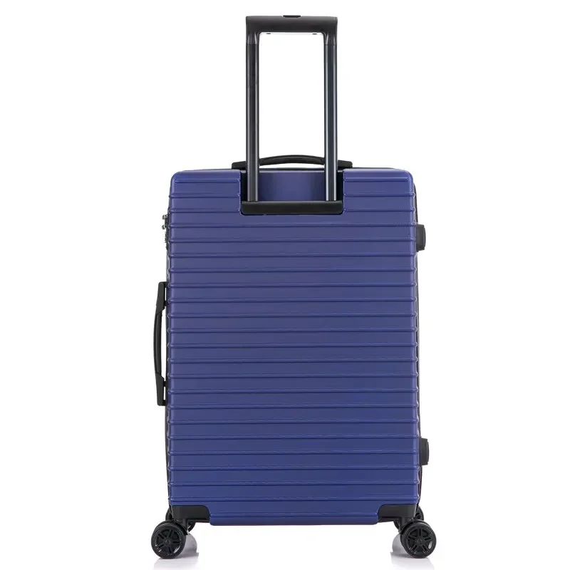 Bagagem Spinner Leve, Durável e Confiável, Fácil Viagem, Médio Azul, Novo, 24"