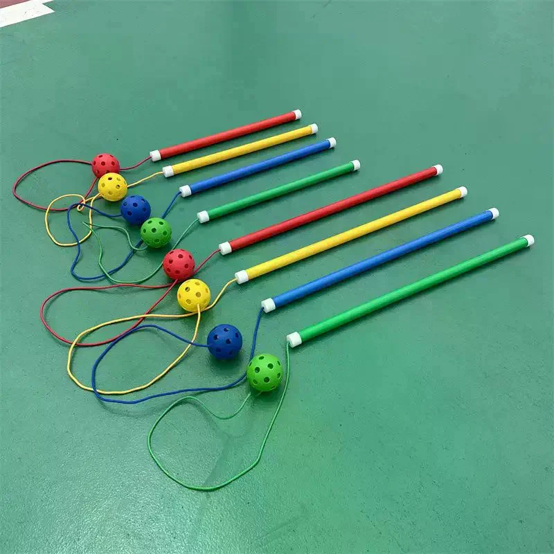 Outdoor Sport Game Bouncy Ball Toys Stick Jumping Ball Sensory Training Toy Toddler Toys Kindergarten Sports Game Supplies
