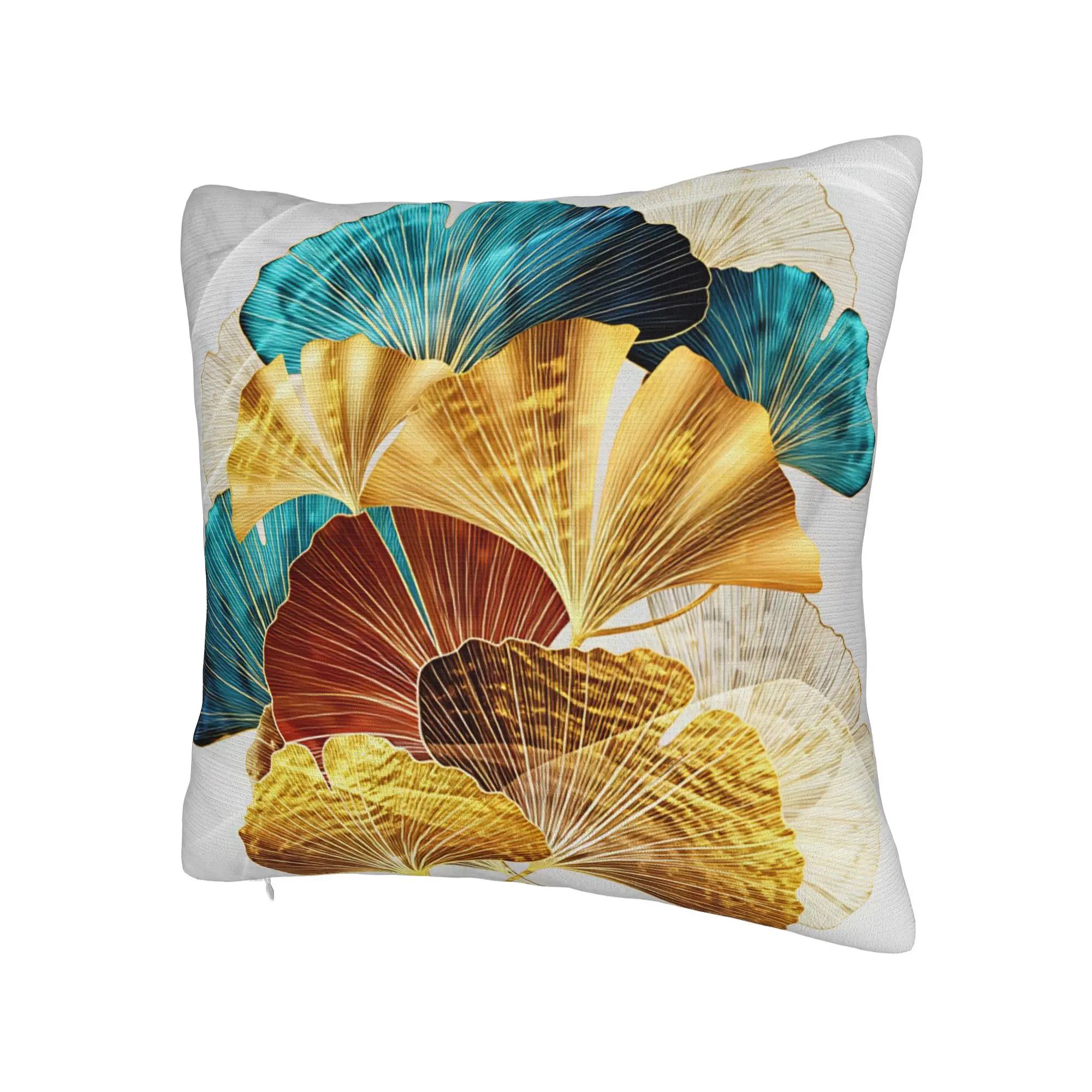 Ginkgo Leaves Pillowcases  Novelty Pillow Case For Living Room Bed Chair Soft Pillow Cover