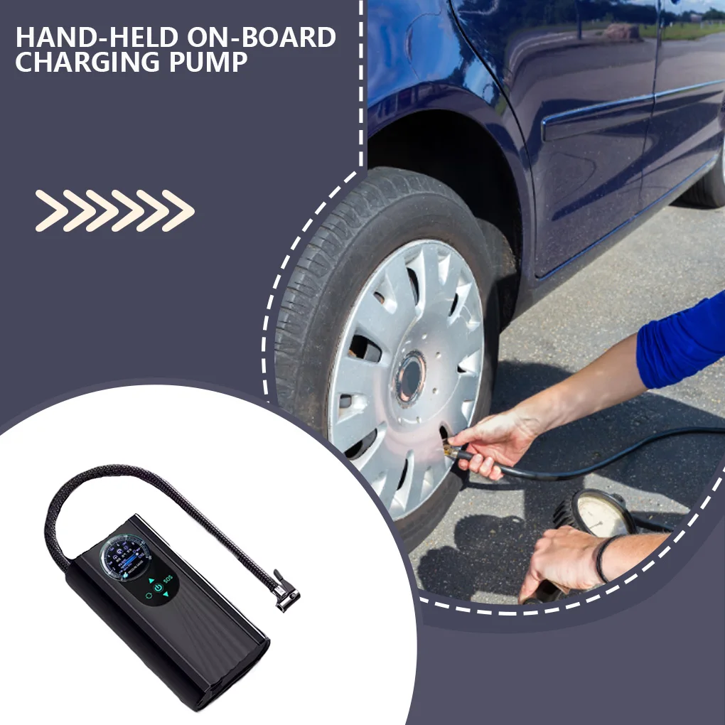 Powerful Digital 12v Car Wired Tyre Air Compressor Electric Inflator LCD Display Mini Vehicle Bike Accessories