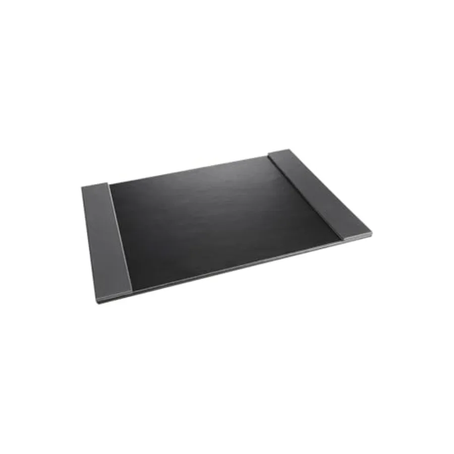 

Коврик для рабочего стола Monticello Executive Desk Pad, гладкий, для офиса, защищает стол от царапин и пятен, 24 x 19, черный/серый
