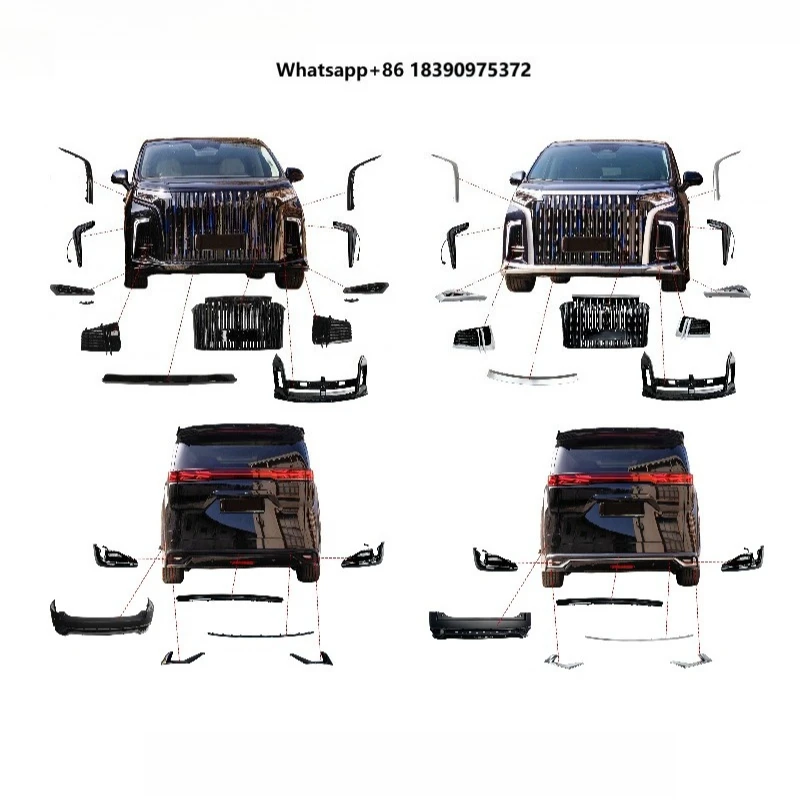 

High Quality Screw-on Body Kit 2022-2025 | Full Xijin Front/Rear Bumpers & Side Skirts | ABS Plastic Unpainted