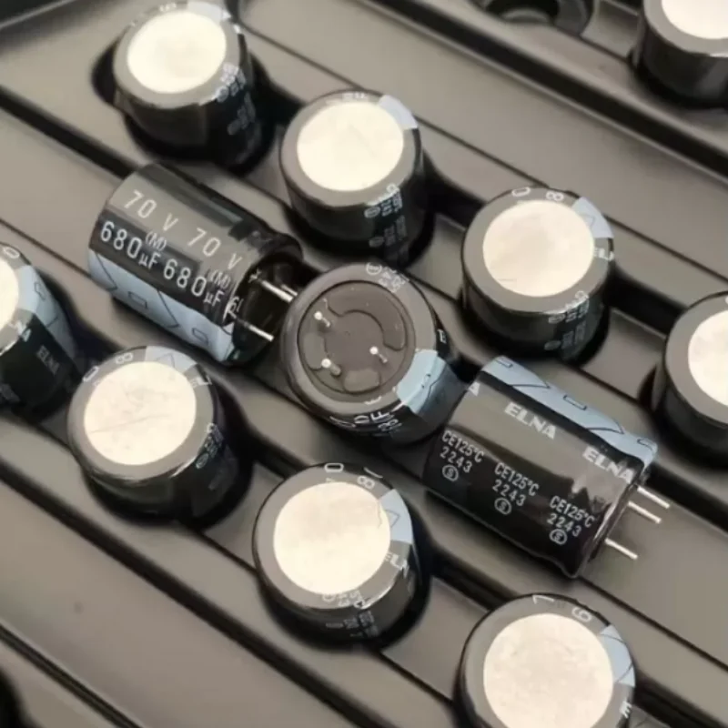 5PCS-30PCS   680UF 70V Japanese Ina capacitor 70V680UF 18 * 20 PRK three pin high temperature resistance