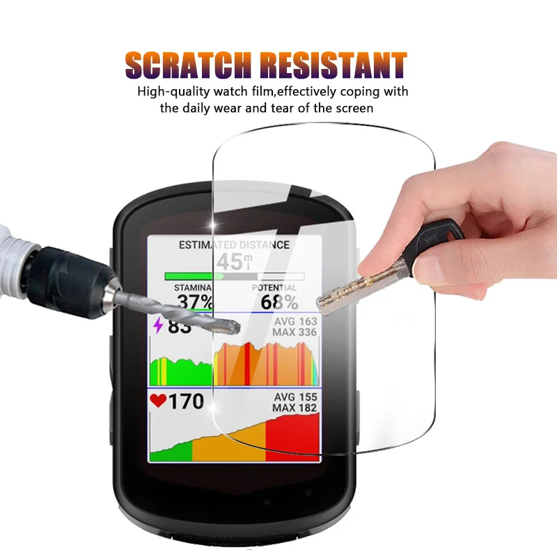 2PCS Tempered Glass For Garmin Edge 540 840 Screen Protector Protector glass For Edge 840 Protective Film