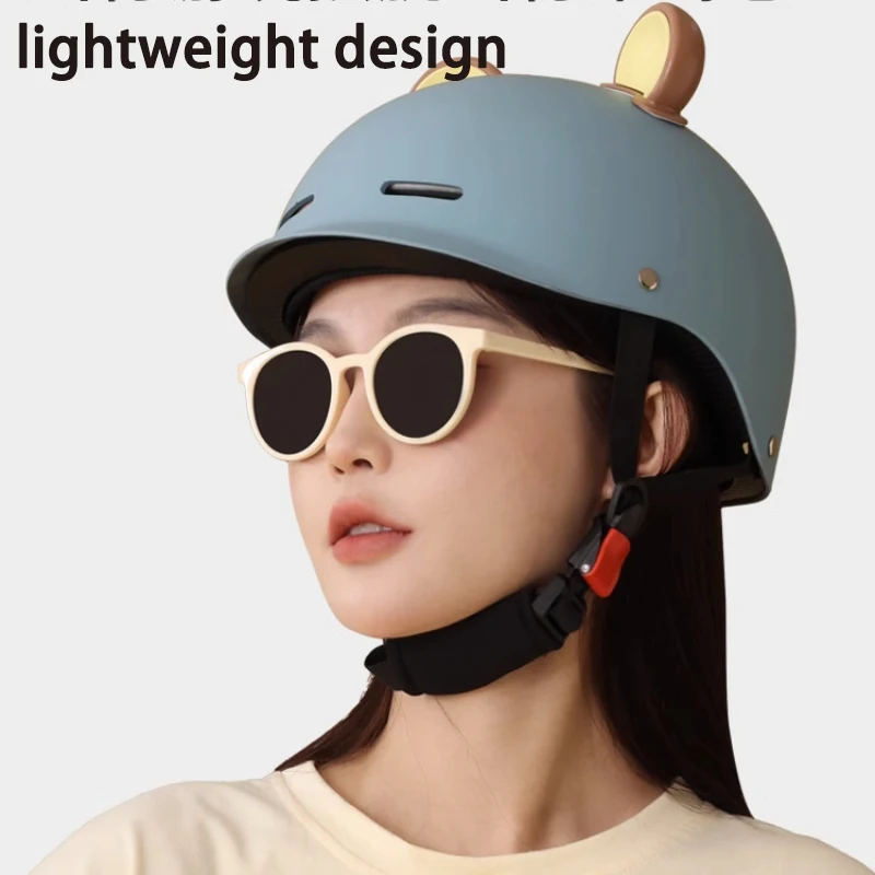 AD Men\'s Motorcycle Helmet Cute Summer Motorbike Half Face Helmets Unisex Approval Half-helmet Safety Cap Free Shipping