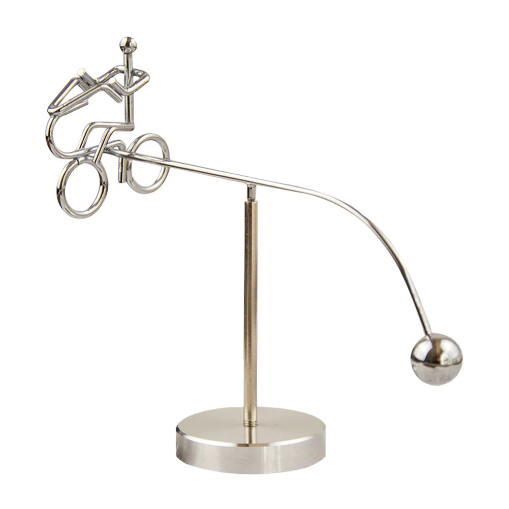 دراجة سوينغ التوازن بهلوان الحديد الفن الزخرفية الحرفية مثالية للمنزل مكتب الفضاء الداخلي جمع هدية الحزب