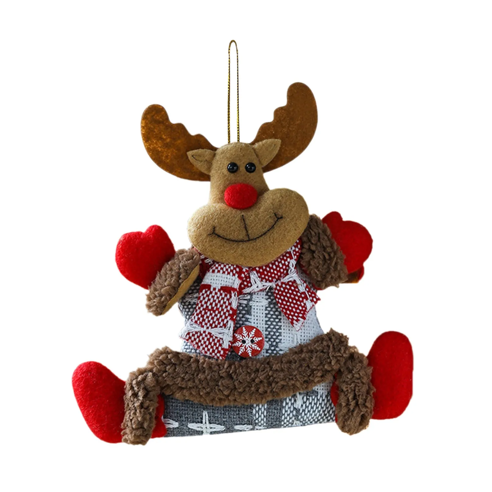 Christmas Ornaments Santa Claus Snowman Deer Pendant Doll Hang Decorations For Home Xmas New Year Decor Navidad Natal Gifts Toys