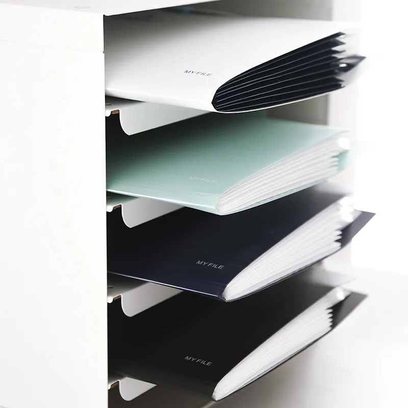 Expanding File Folders 5/8 Pockets Letter A4 Accordion Document Paper Organizer For School Office Home