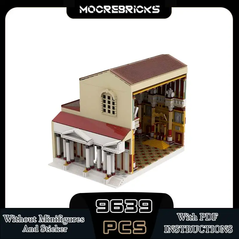 

MOC Famous Buildings Classical Era State Banquet Palace Modularization Technology Building Blocks Model Kid's Toys Bricks Gift