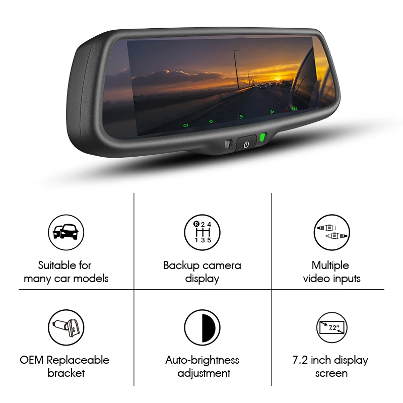 Multifunctional Hd  for  Car Rear  System for Wholesales  Monitors