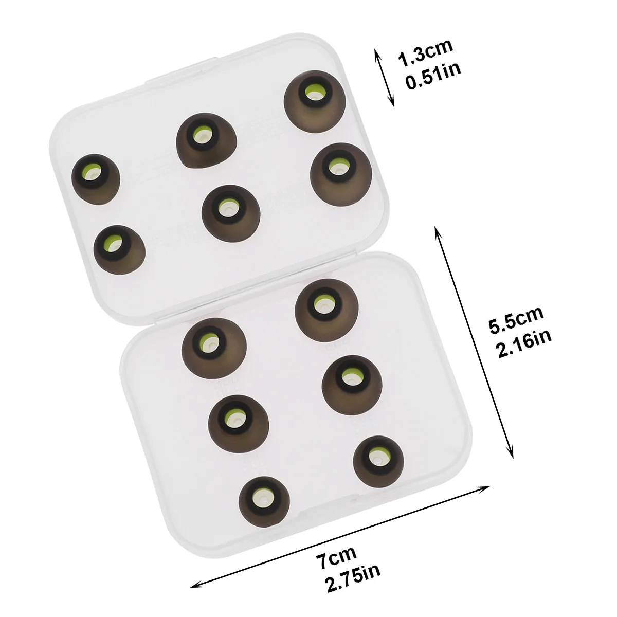12Pcs Grade Silicone Ear Plugs for Earphones Noise Isolation Soundproof in-Ear Tips Enhanced Music Clarity No Volume