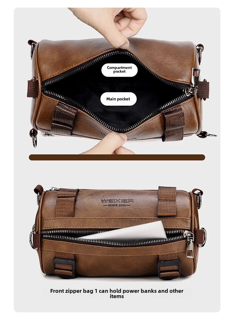 High End Personalized Crossbody Bag Fashionable Large Capacity Leisure Waterproof Shoulder Bag Ultra Light, Durable Men's Bag