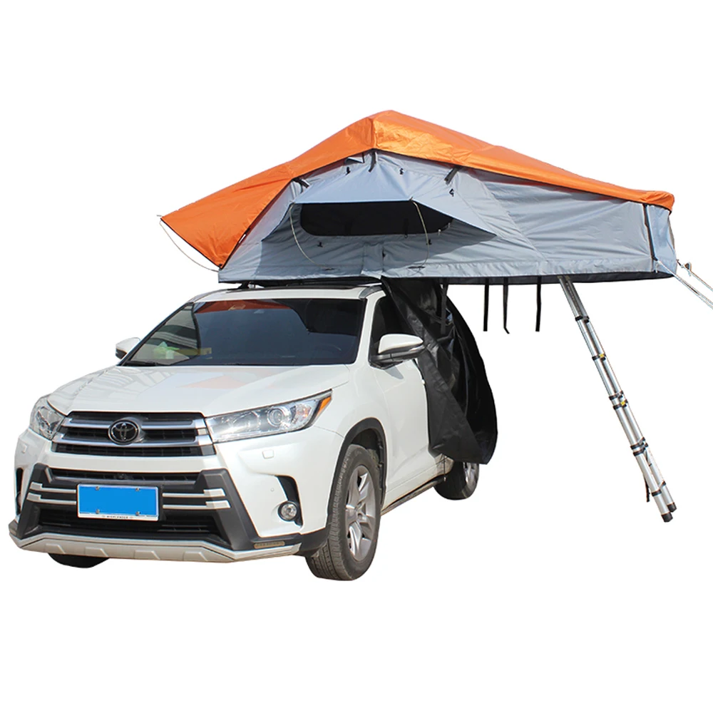 Палатка-тент на крышу автомобиля OEM для 4 человек, мягкий тент-пристройка на крышу, хит продаж