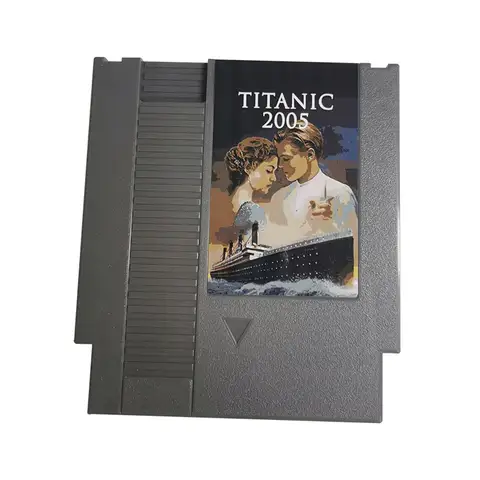 TITANIC 2005 72 pins Game Cartridge For 8 Bit NES NTSC and PAl Video Game Console