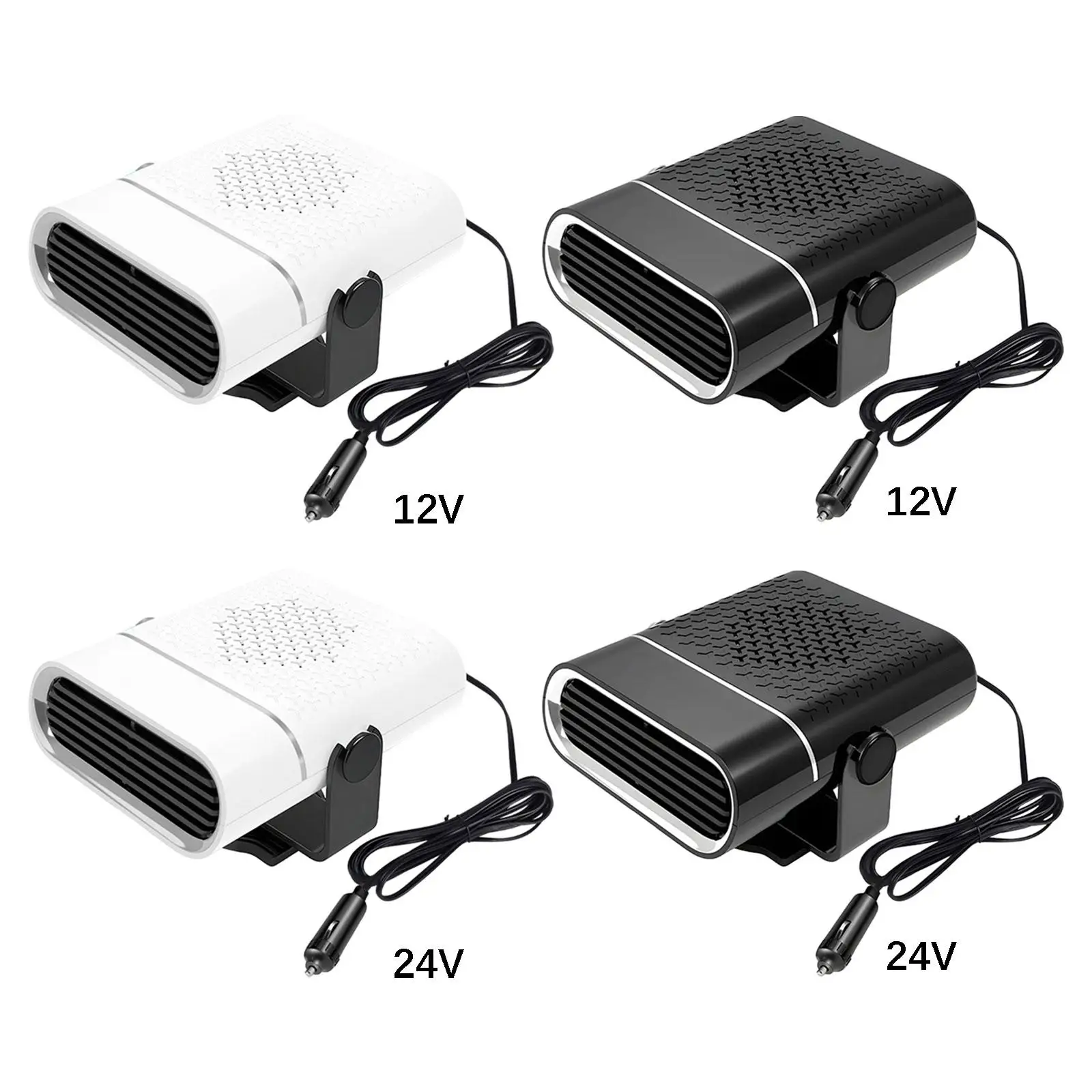 ABS Dashboard Car Heater 360 Degree Rotating Fan Fast Heating Defroster Demister Air Conditioning for Cars