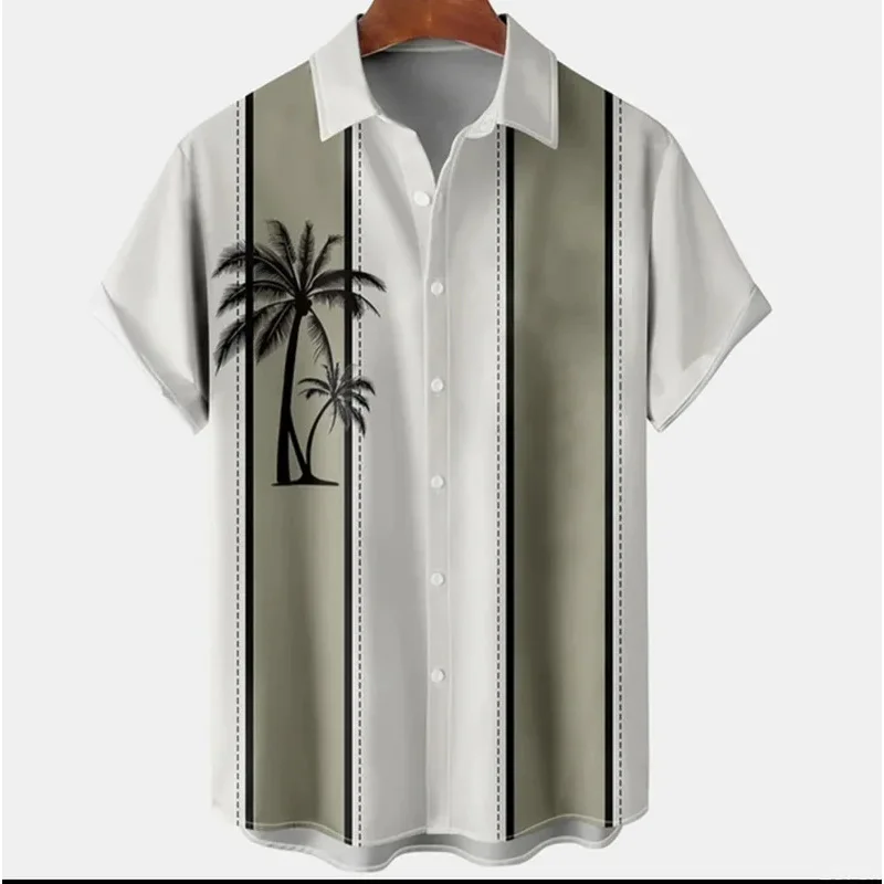 

Трансграничная внешняя торговля, летняя новая мужская повседневная модная рубашка больших размеров с 3D цифровым принтом и короткими рукавами