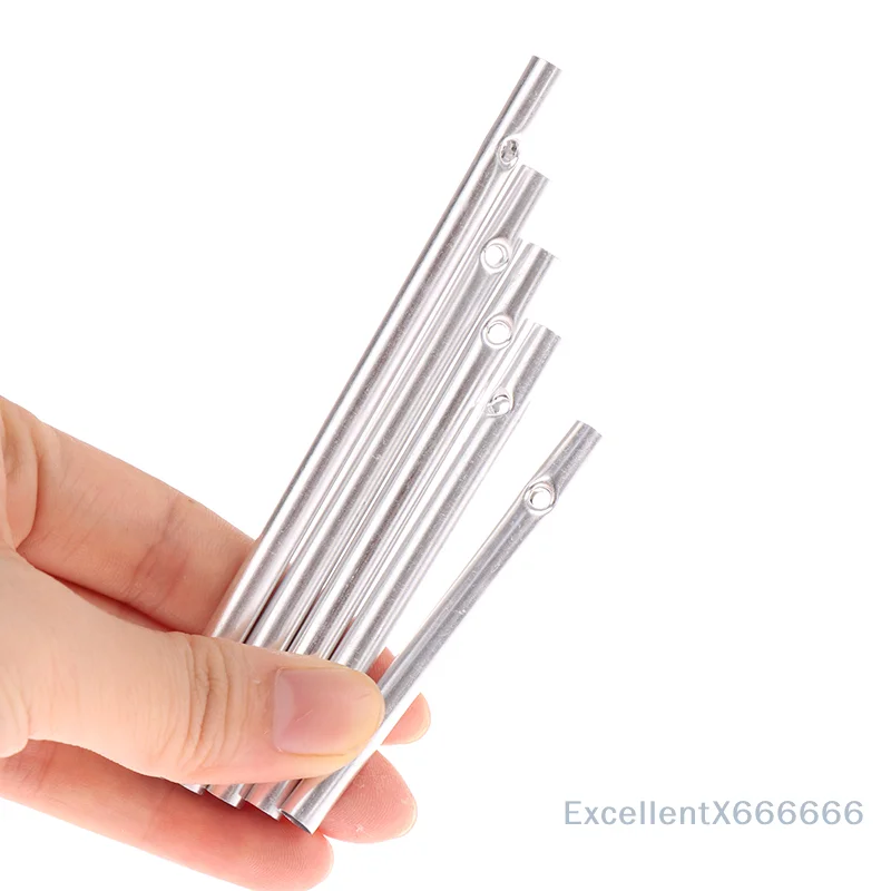 Silver Delicate Wind Chime Making Set 5 pcs of Different Length Wind Chime Tube Set Decoration