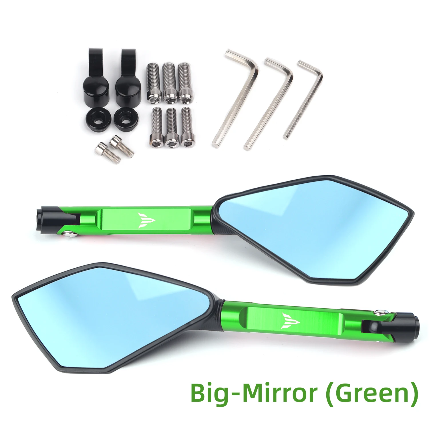 Universal Motorcycle mirror CNC side Rearview Blue Anti-glare For Yamaha MT01 MT25 MT03 MT07 MT09 MT10 image 3