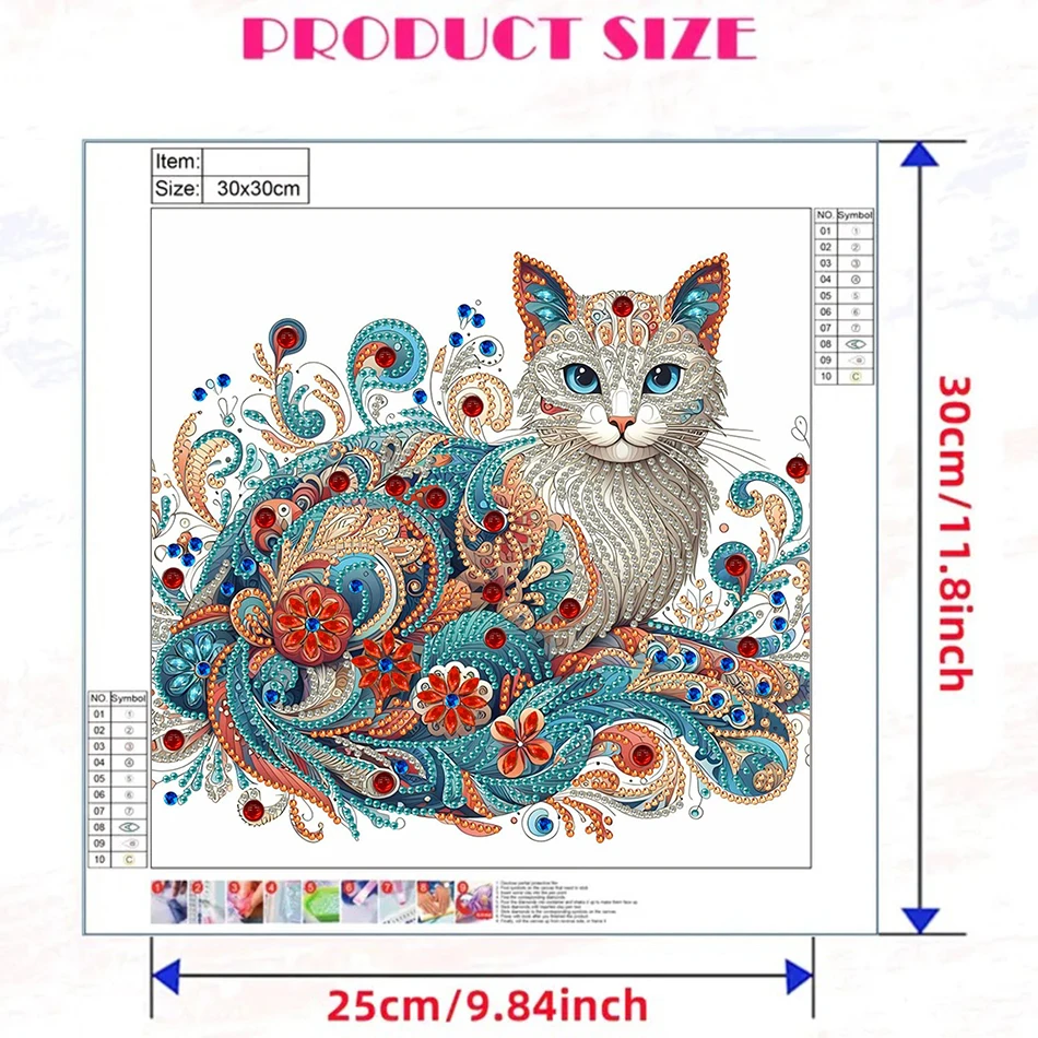 GATYZTORY DIY специальной формы кристалл 5D комплект алмазной живописи животные безрамное настенное искусство для дома и подарков изготовление мозаики украшения