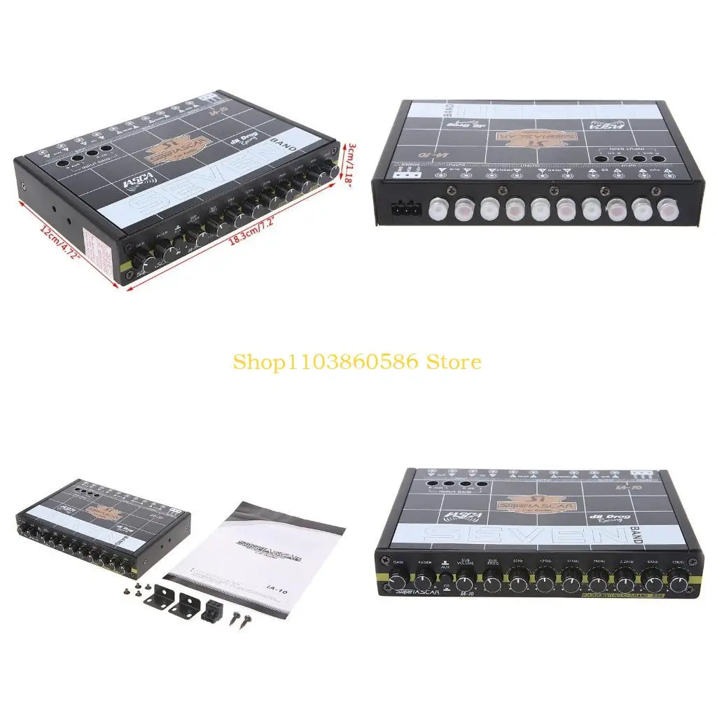 

242A Car Audio 7 Band Equalizer Modified Car EQ Equalizer Class Fever Audio Car Tuner
