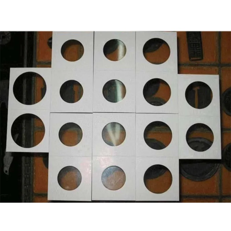 100PCS Square Cardboard Coin Holders Coin Supplies Coin Album Collection Lighthouse Stamp Coin Holder Cover Case Storage
