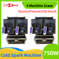 0Tax Ti Powder 750W Cold Spark Firework Machine Wedding Celebration /or only Flightcase Remote Control Spark Fountain Sparkular