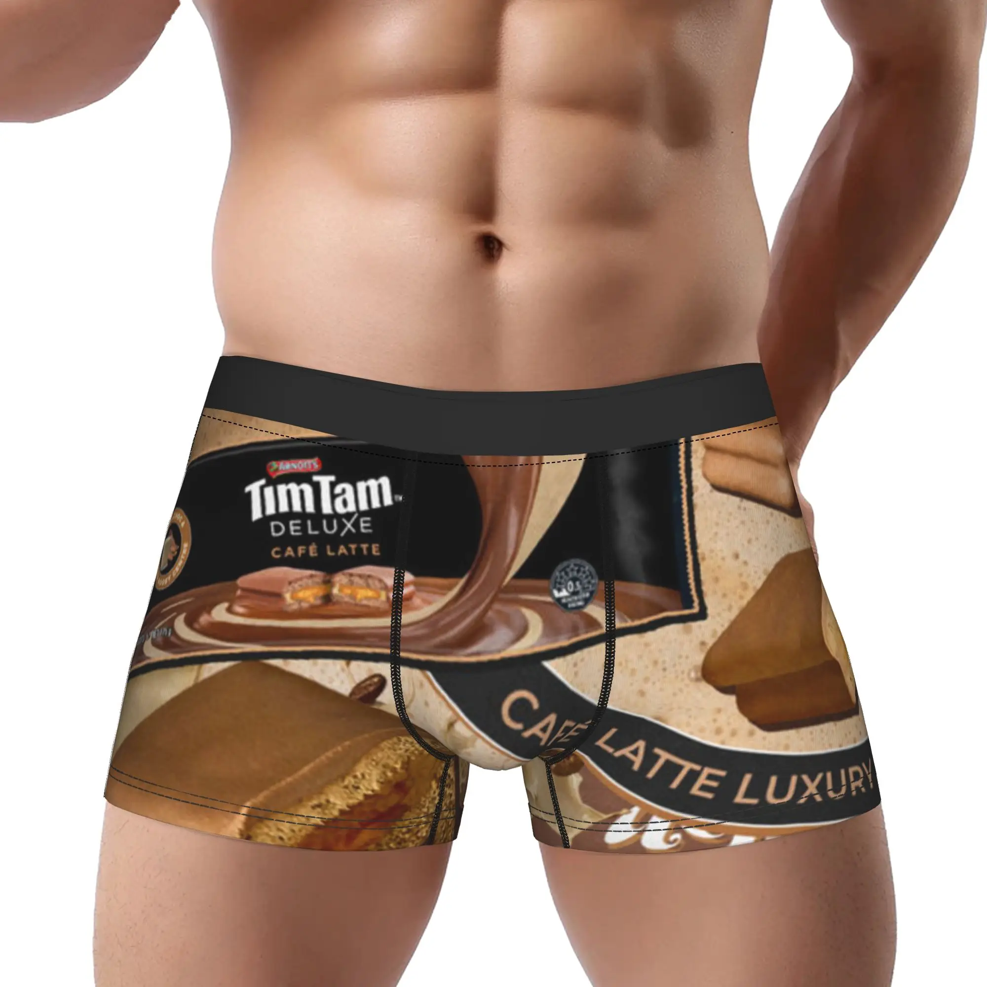 

Delicious Tim Tam Underpants Breathbale Panties Male Underwear Ventilate Shorts Boxer Briefs