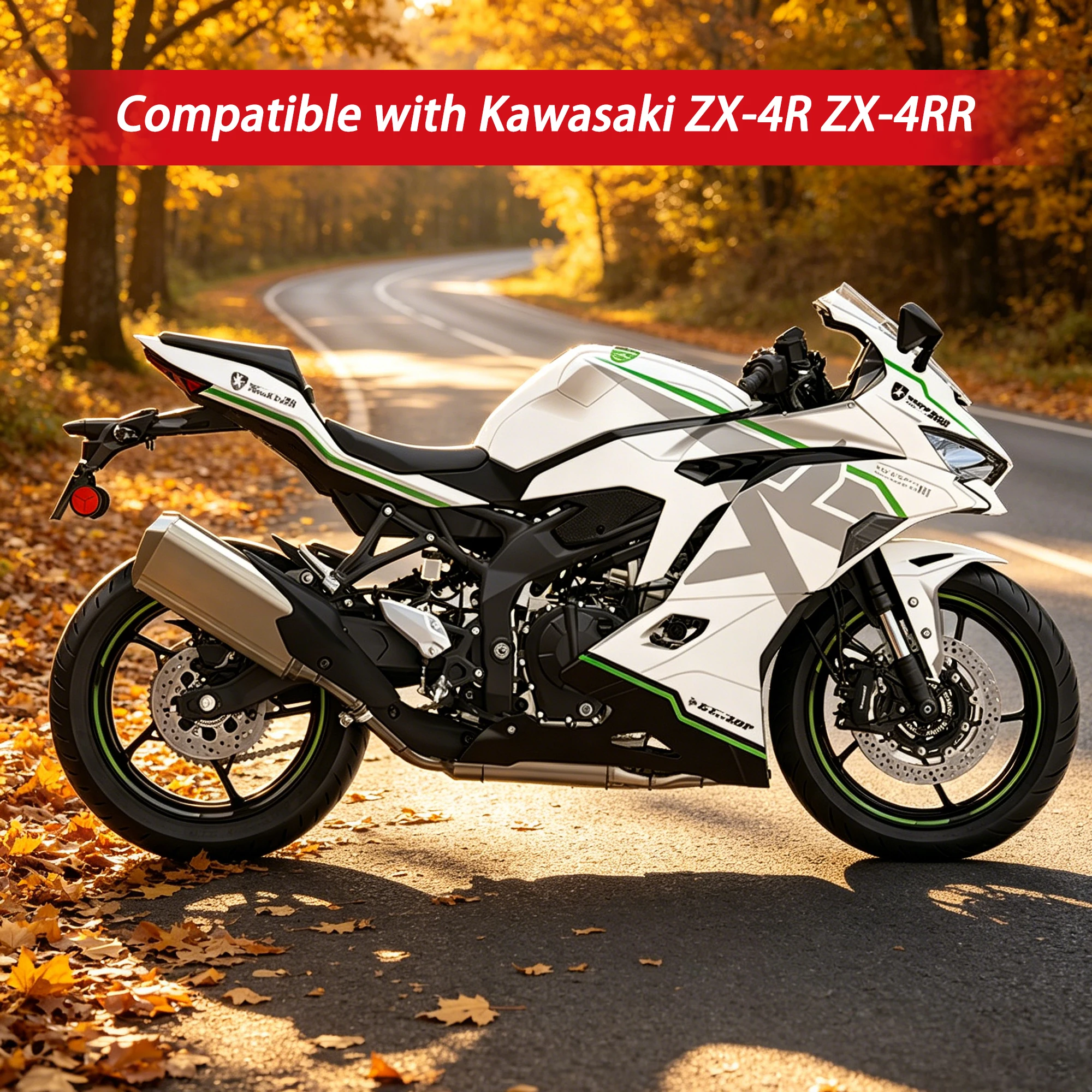 

Совместимо с мотоциклами Kawasaki ZX 4R 4RR, графические наклейки на весь корпус, износостойкие, съемные, декоративные наклейки для обшивки кузова.