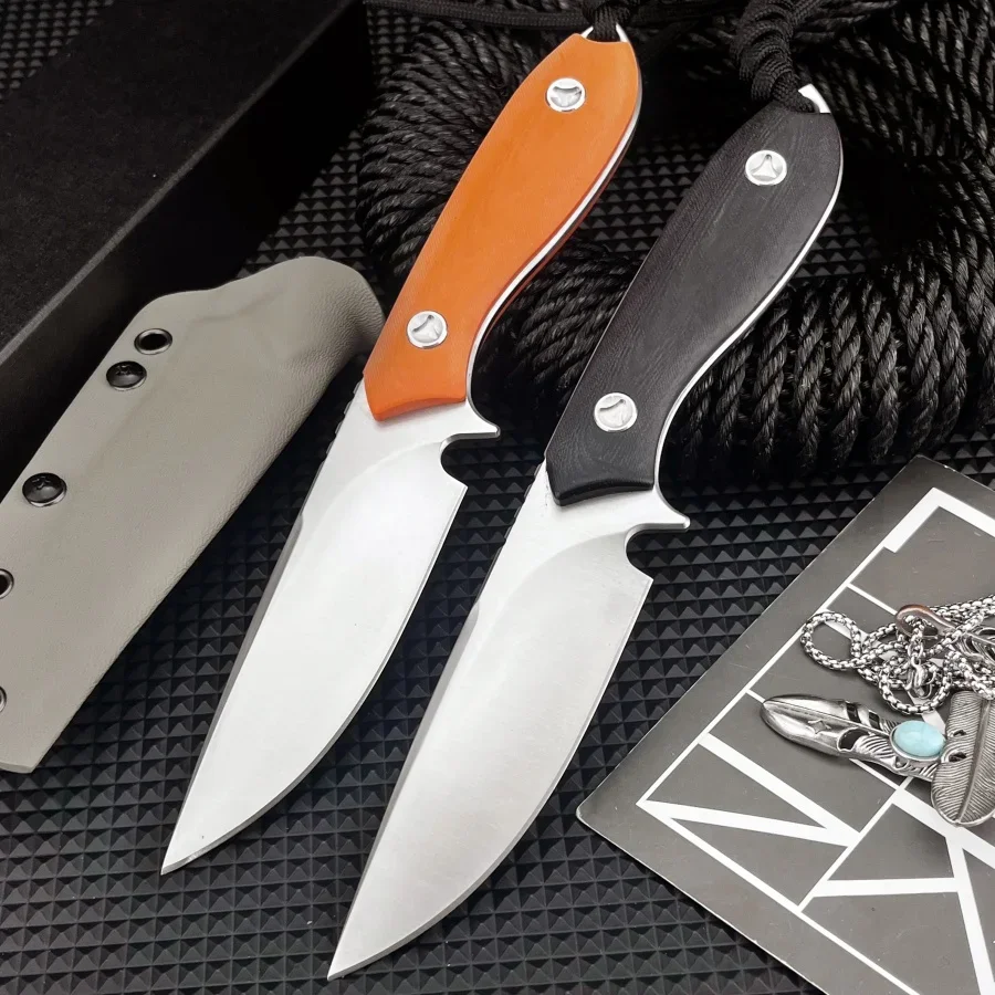 

Болт 01, прямой нож, 8Cr13Mov, лезвие G10, ручка, портативный нож для скалолазания, уличный многофункциональный нож для скалолазания и исследования