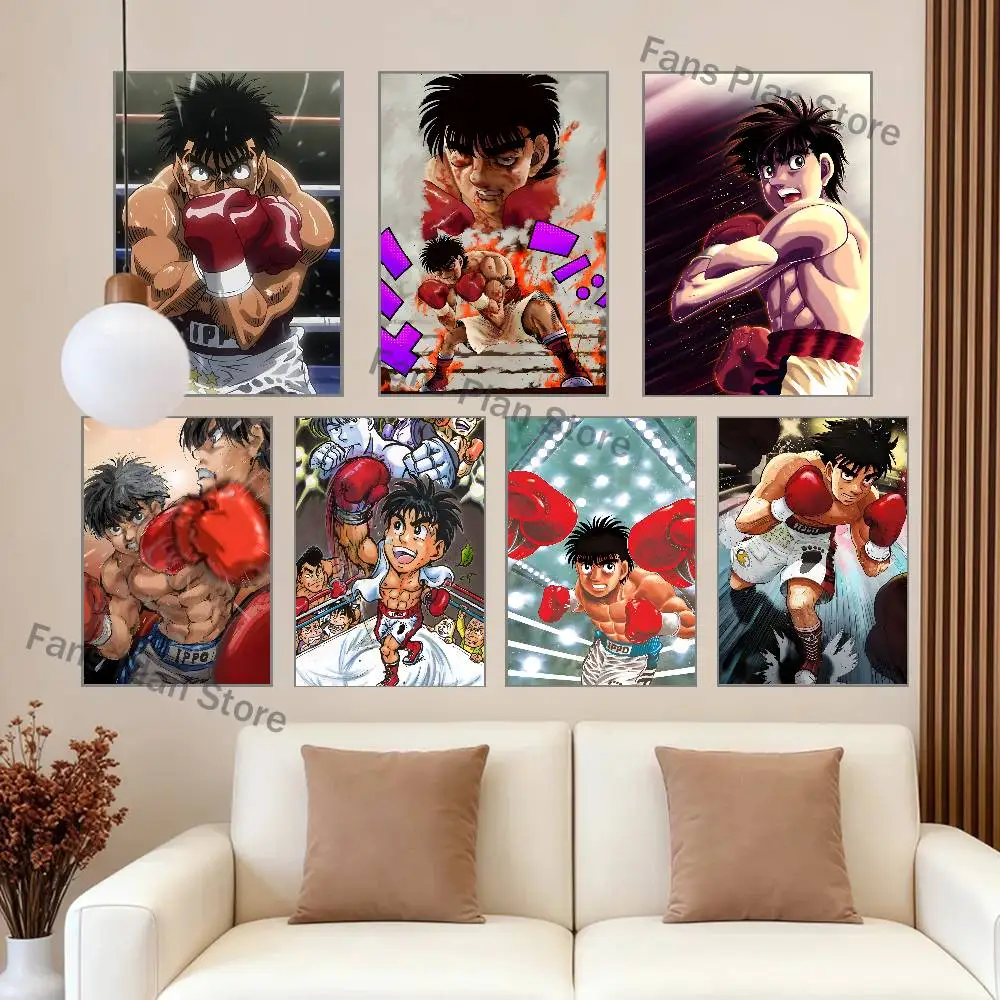 H-Hajime No I-Ippo Poster Multi-Purpose Wall Art for Living Room Bedroom Office Hallway Bar Home Decor Gift
