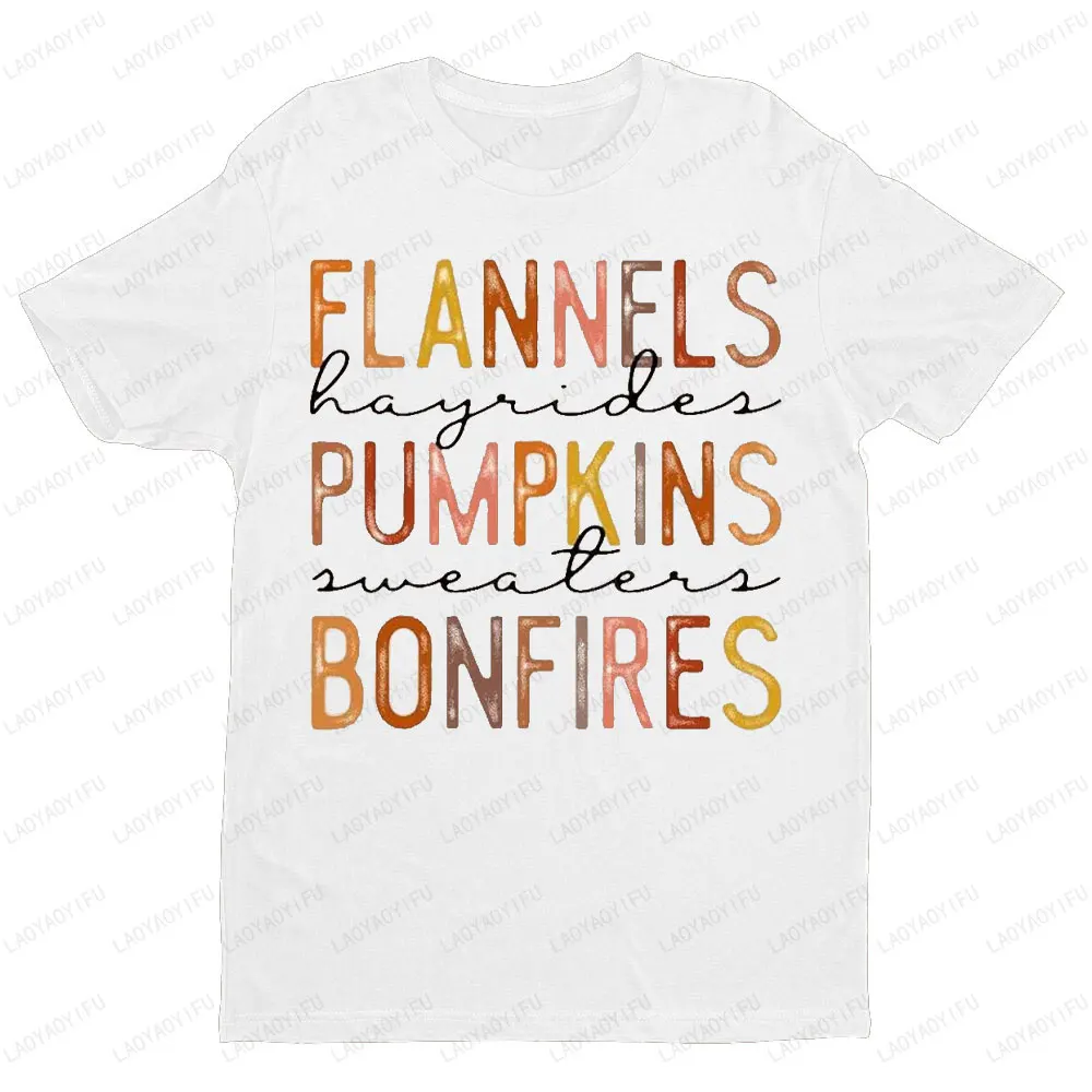 2025 Halloween Pumpkin Skeleton Graphic T Shirts Women Funny T-shirt Man Cotton Vintage Printed Tshirt Streetwear Crewneck Tops