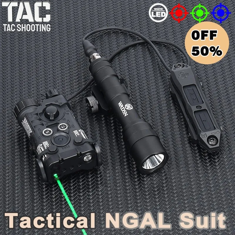 

Tactical NGAL Laser Red Green Blue Laser Pointer WADSN Flashlight M300 M600 M300A M600U White LED Light Airsoft Accessories