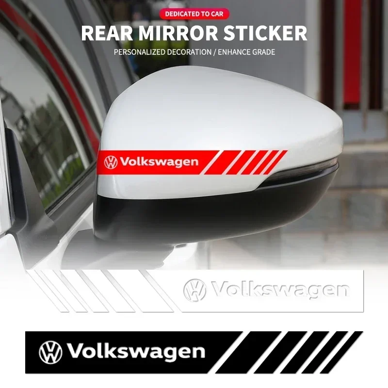 

Car Rearview Mirror Side Decal Stripe Sticker Vehicle Body Accessories For Volkswagen Alfa Romeo Renault MINI Seat Chevrolet Kia