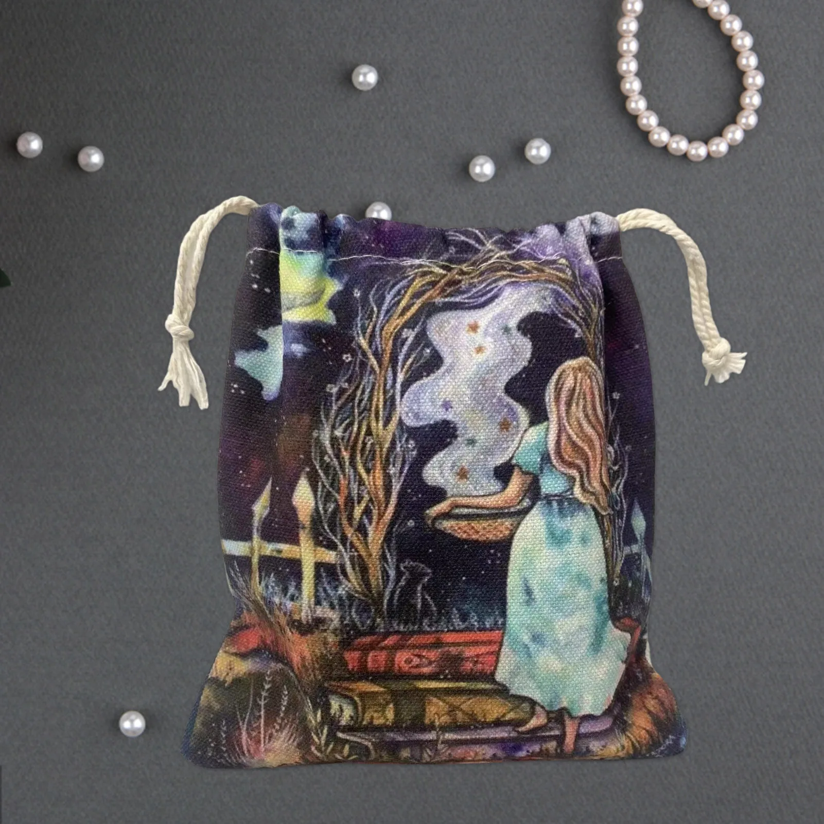 Tarot Cartões Tablecloth Storage Bag Oracle Orientação Adivinhação Destino Deck Jogos de Tabuleiro Família Playing Card Game Bruxaria Suprimentos
