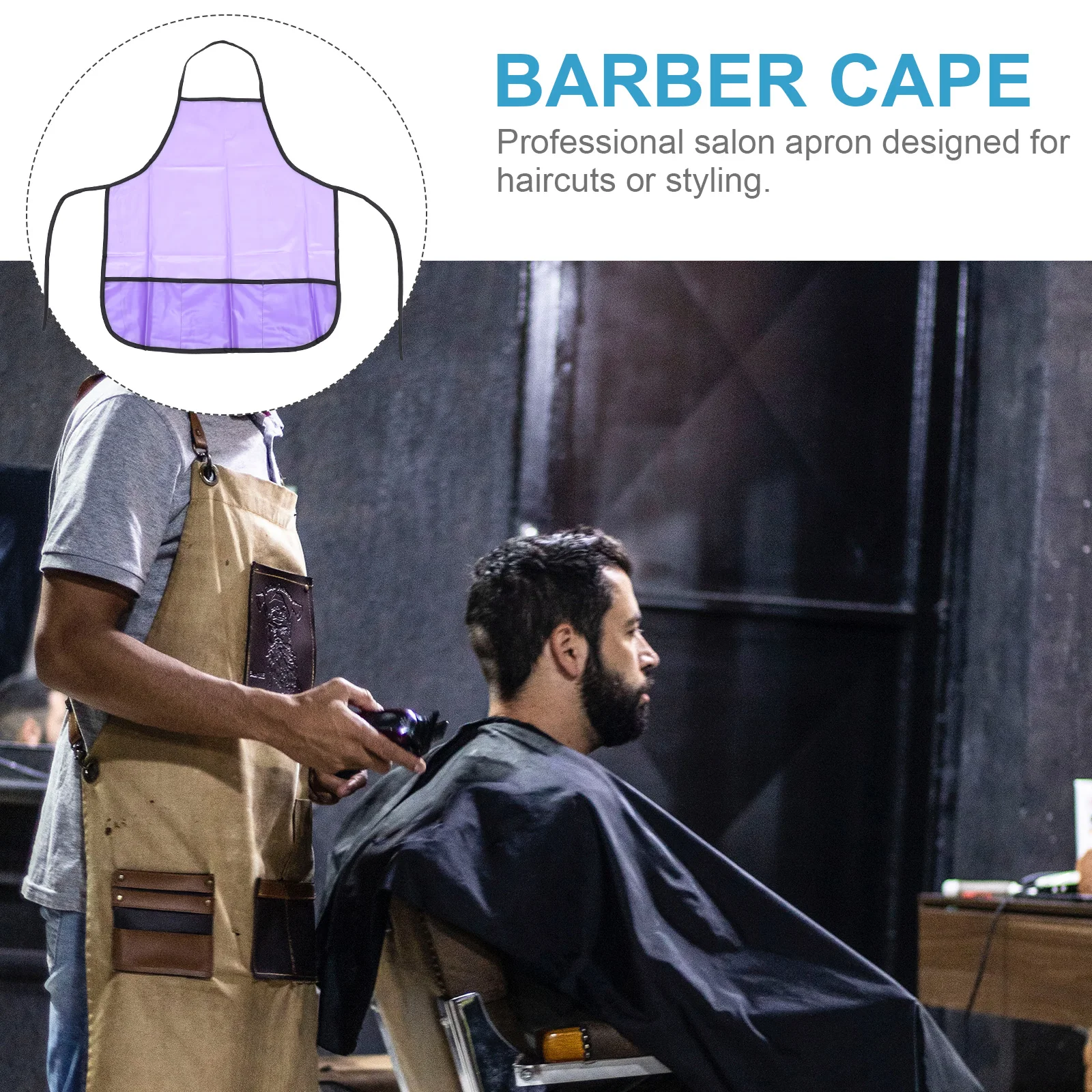 المهنية البلاستيكية تصفيف الشعر المئزر مقاوم للماء كيب صالون الحلاق لوازم ثوب تصفيف الشعر رداء مرن قابل لإعادة الاستخدام أنيق