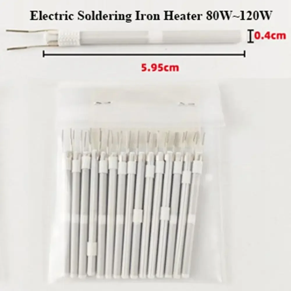 Adjustable Temperature Electric Soldering Iron Heater 200-480℃ Plug-in Ceramic Iron Heating Core 80W~120W Digital Temperature