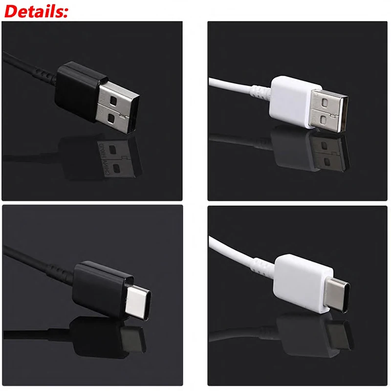 كابل شحن سريع من نوع سي من سامسونج-يو إس بي ، خط بيانات ، للجالكسي نوت 8 ، 9 ، 10 ، 10 + ، a50 ، a60 ، a11 ، a12 ، a13 ، a14 ، a15 ، a25 ، ، م ، 2 م ، 3 م #4