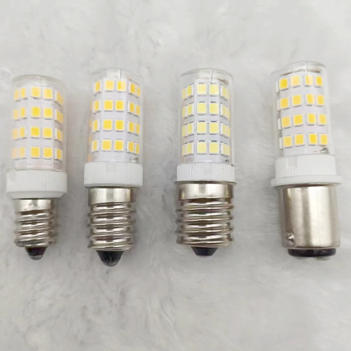 E14 E17 B15 Mini LED Corn Bulb 5W 110V Screw Base LED E12 Chandelier Lights for  Ceiling Fan Refrigerator Pendant Sewing Machine