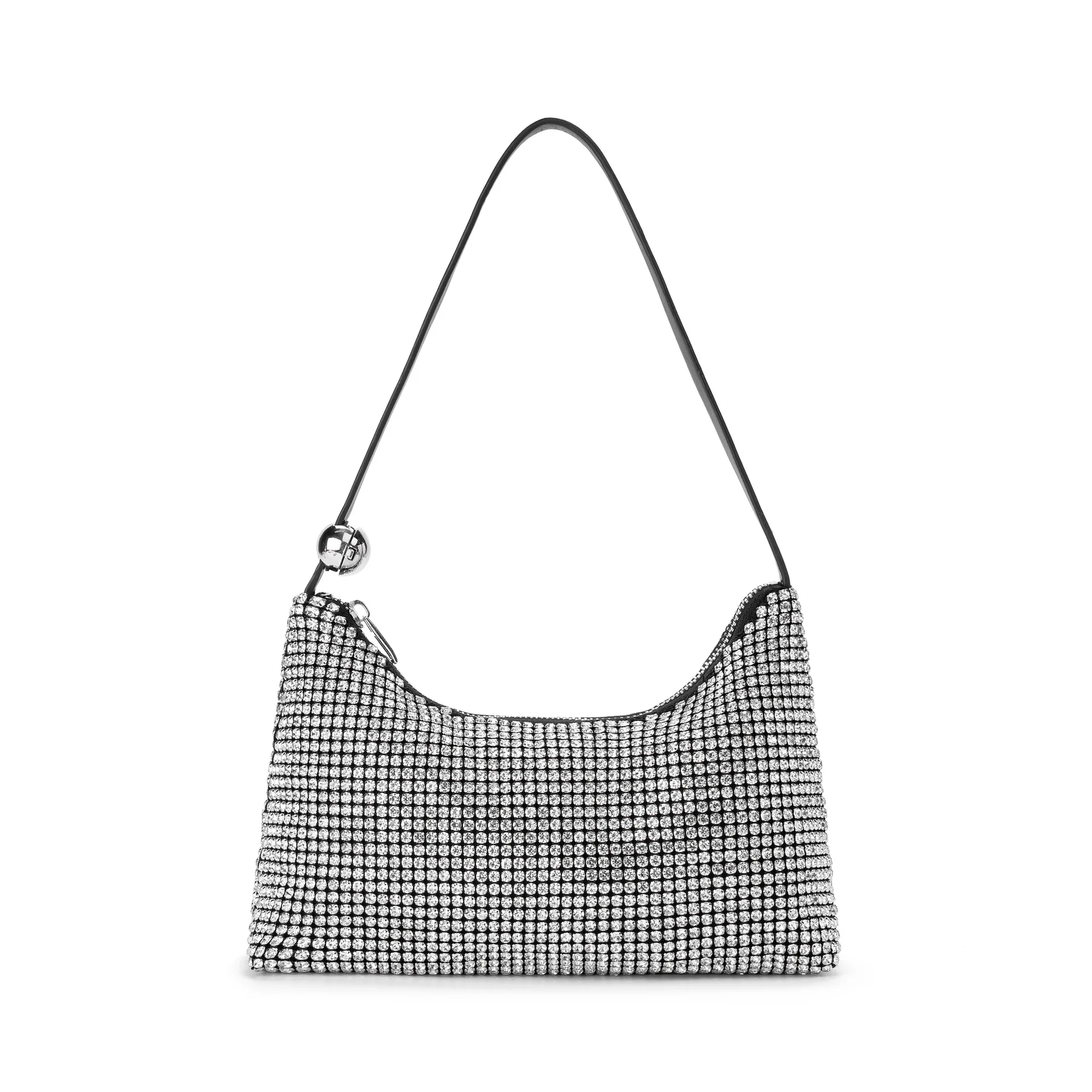 

Простая стеклянная сумка со стразами, маленькая серебряная шариковая магнитная сумка для ужина, треугольная сумка, женский кошелек со стразами, Sac De Luxe, оригинал