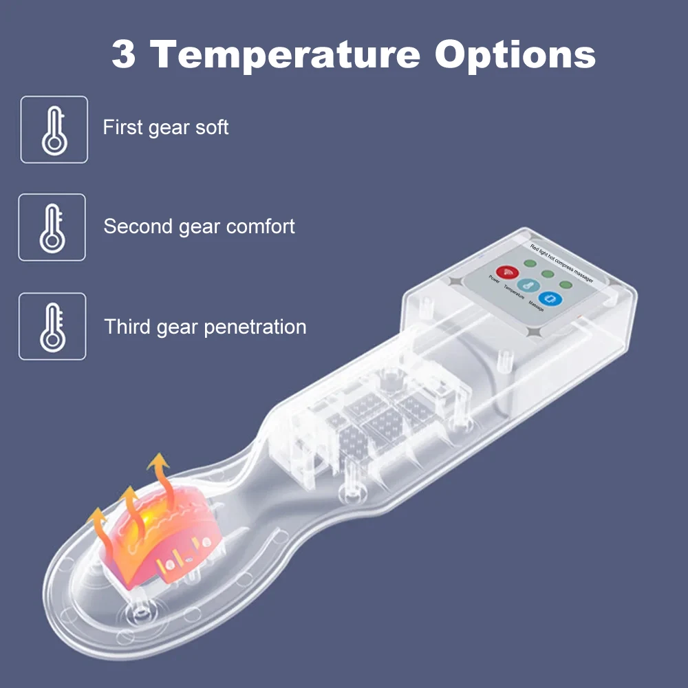 Hemorrhoid Treatment Massager Constipation Red Light Heat Appliance Heated Vibrating Hemorrhoid Remover Men's Care