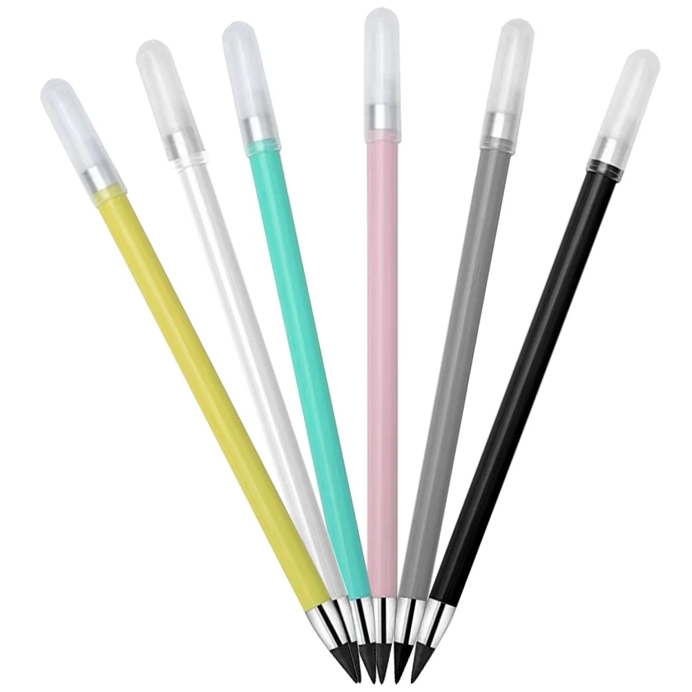 6 Pcs Pencils for Party Bags Everlasting Eternal Plastic Inkless