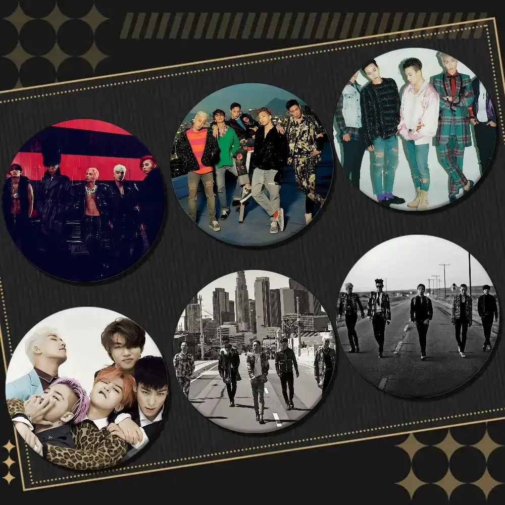 K-Pop Group BIGBANG شارات دبابيس التلبيب دبابيس قبعة دبابيس دبابيس الهدايا ديكور حقائب الظهر