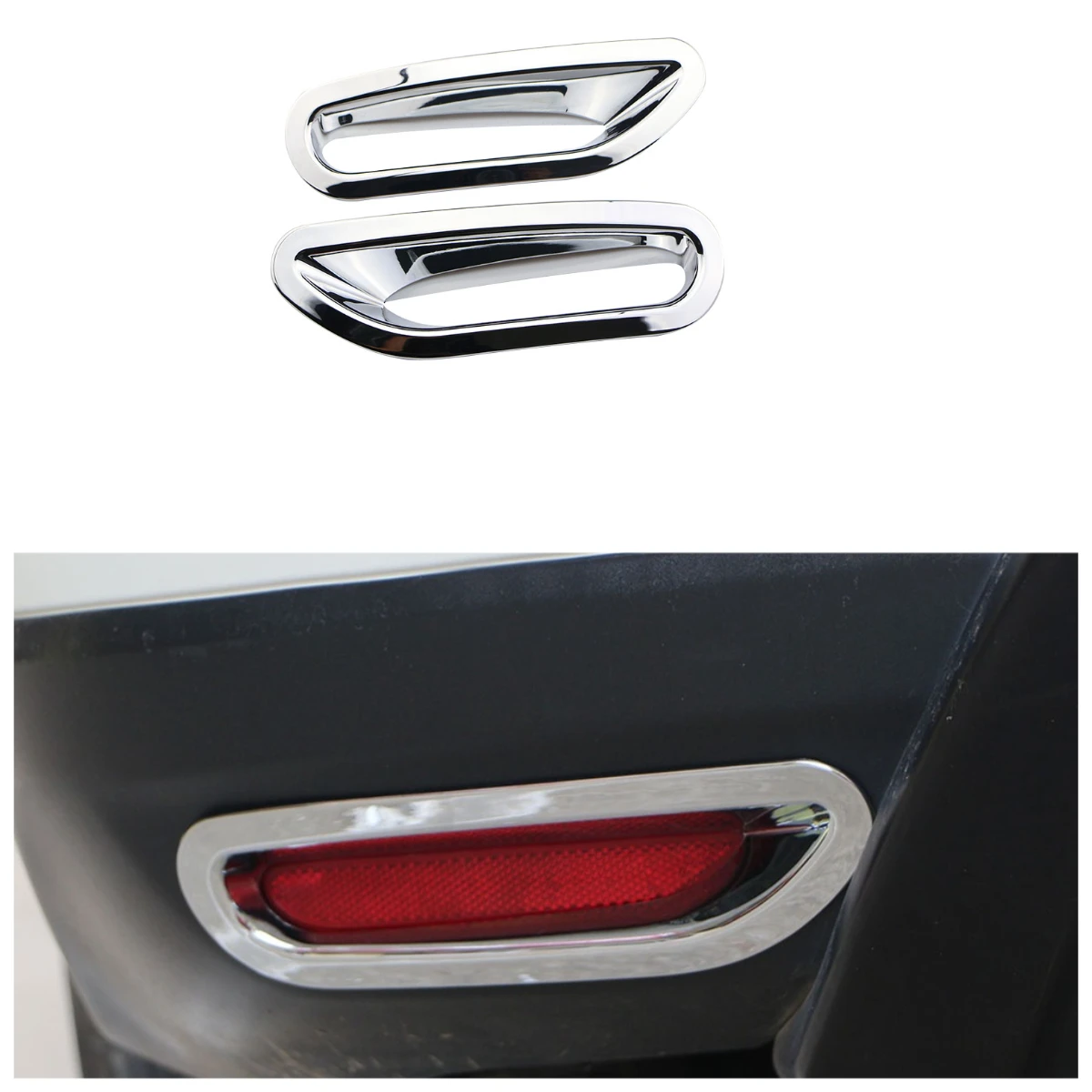 

Для Nissan X-Trail X Trail T32 Rogue 2014 2015-2017 ABS хромированный задний бампер противотуманные фары аксессуары рамка крышка отделка