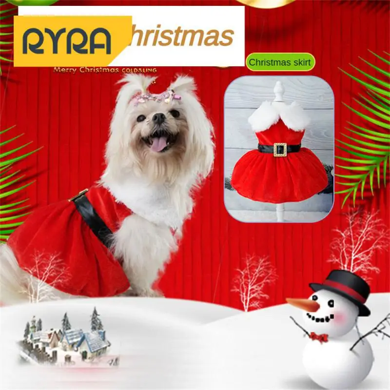 Dog Dress Creative Boil The Festive Atmosphere Convenient Comfortable Decorations Christmas Dress Image Lifelike Pet Dress Dress