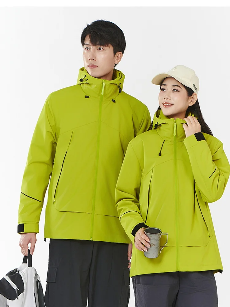 

Мужская демисезонная куртка с отстегивающейся внутренней подкладкой, ветрозащитная, водонепроницаемая, для активного отдыха, городской стиль, с длинными рукавами, на молнии