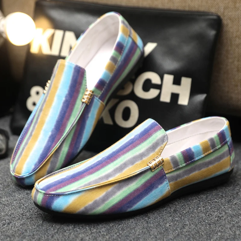 YRZL Breathable Loafers Men Casual Shoes Summer Walking Shoes Non Slip Lightweight Sneakers Men Comfortable Driving Lazy Shoes