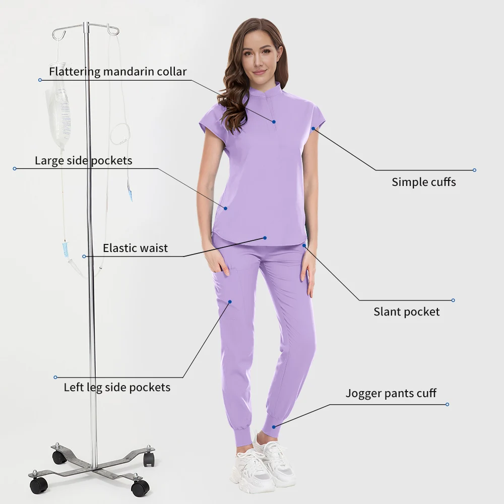 Toelettatura per animali domestici Abiti da lavoro per medico Scrub di alta qualità Uniforme Pantaloni da jogging Abbigliamento da lavoro infermieristico Assistenza sanitaria Accessori per la scuola medica