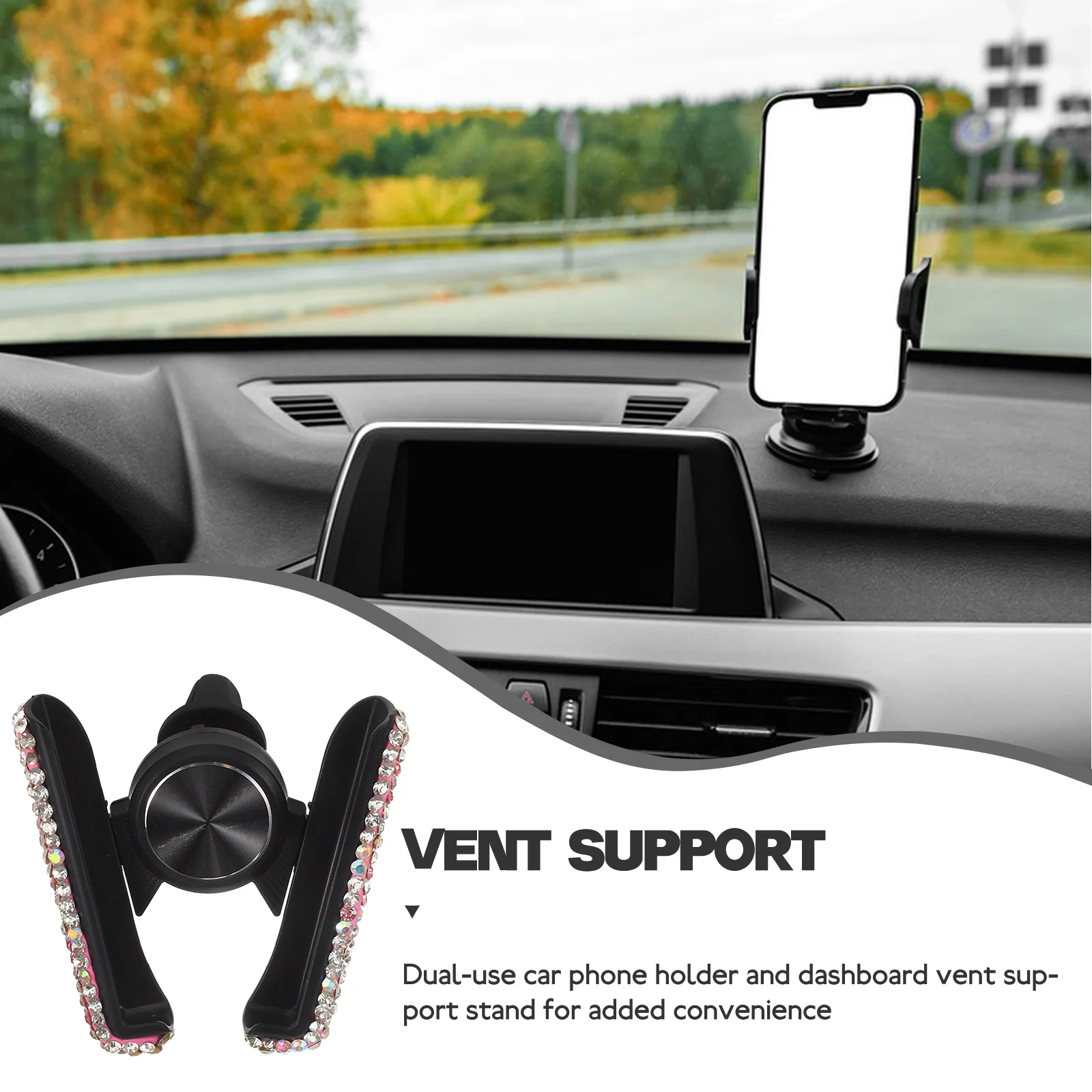 

Car Phone Holder Cell Mount Holders Stand Bracket Air Vent Clip Plastic Accessory