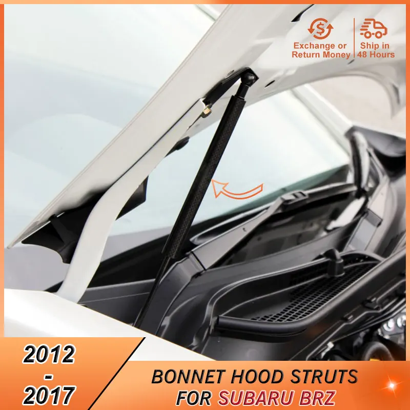 2012-2017 capô suporte para subaru brz 2012 2013 2014 2015 2016 2017 acessórios capa amortecedor elevador suporta barras de suporte